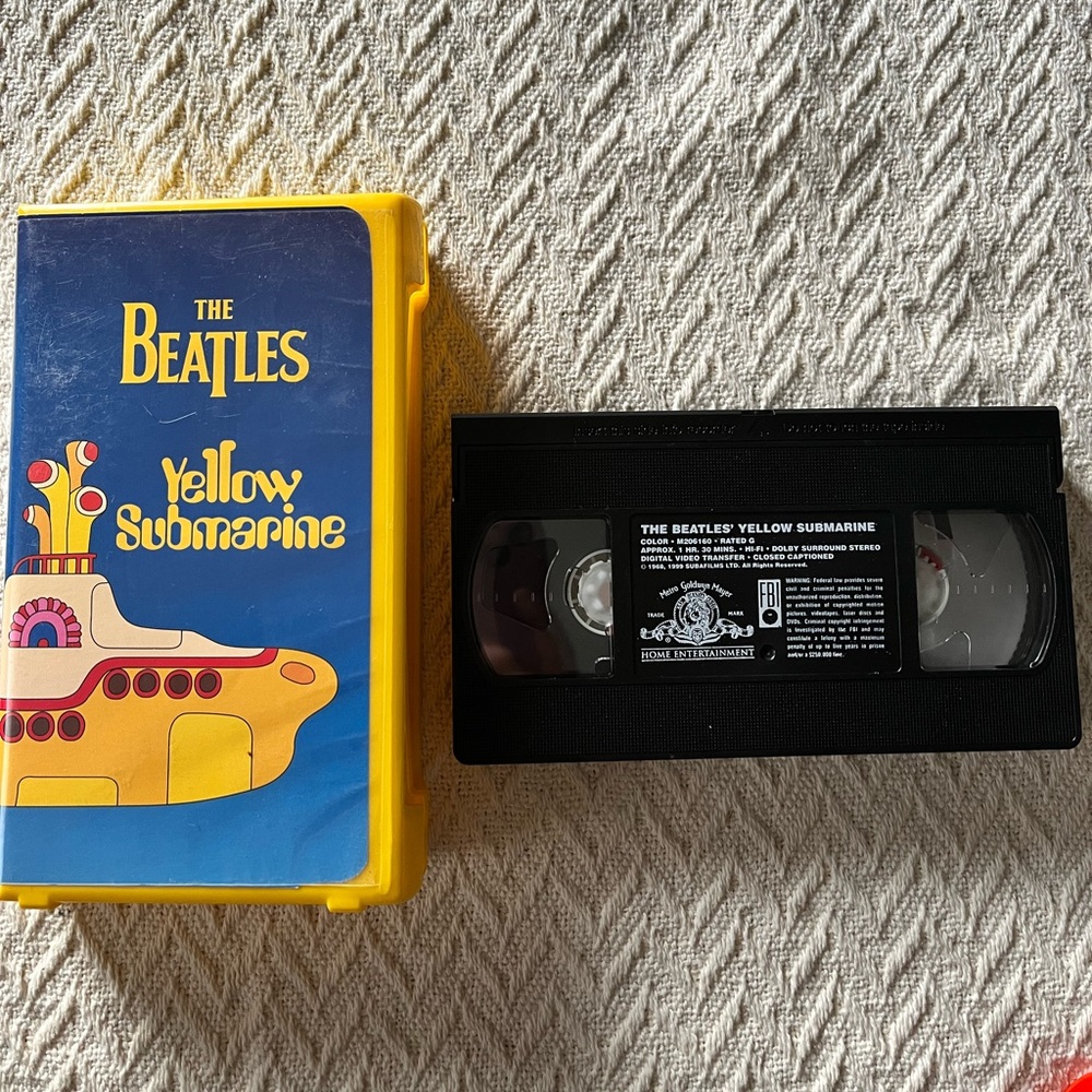 THE BEATES YELLOW SUBMARINE movie VHS tape